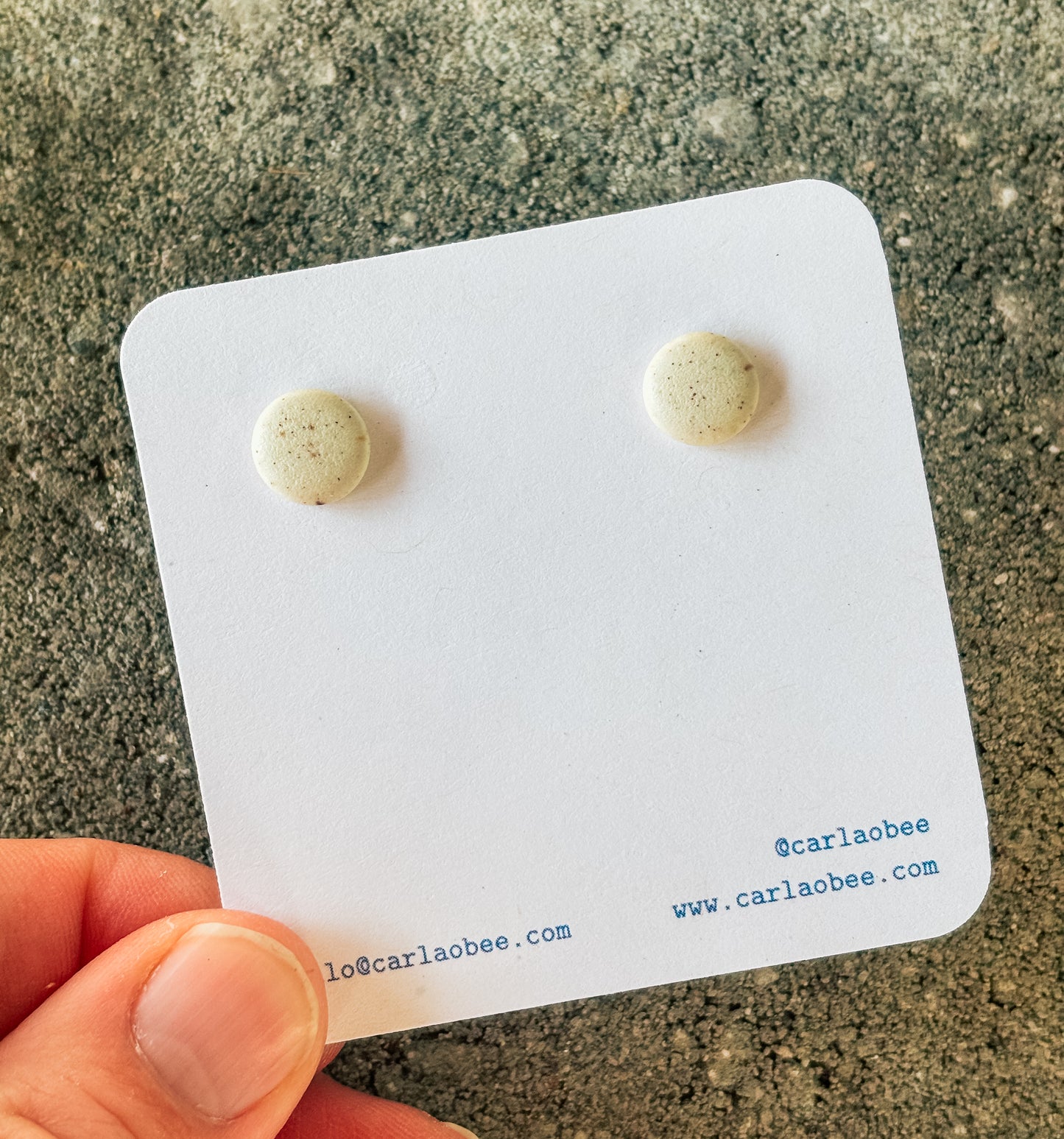 Speckled White Studs