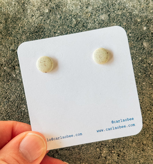 Speckled White Studs