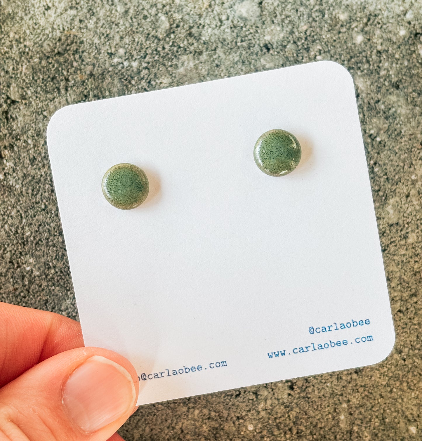 Sea Green Studs